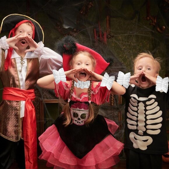 Vintage Lace Collar and Cuffs Set for Halloween Cosplay Victorian Theme - Picture 6 of 7